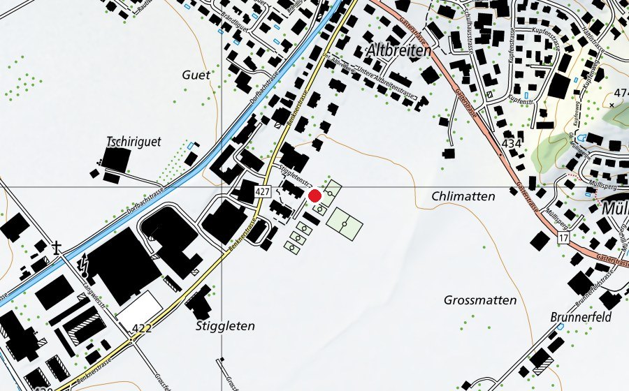 Mappa con la posizione di Street-Workout-Parcour (Campo sportivo)