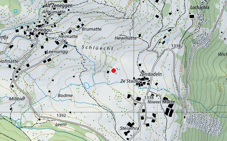 Carte indiquant l’emplacement de Tennisplatz (Terrain de sport)