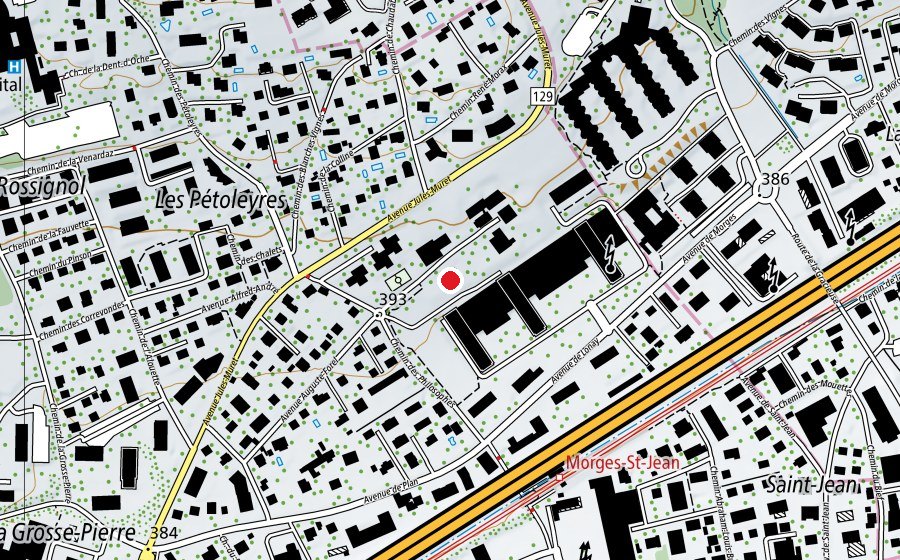 Carte indiquant l’emplacement de Terrain Multisports de la Gracieuse (Terrain de sport)