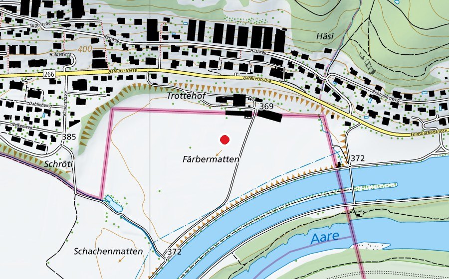 Mappa con la posizione di Trottenhof (Campo sportivo)