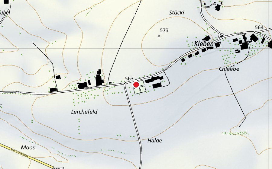 Map showing the location of Untersteckholz (Sports field)