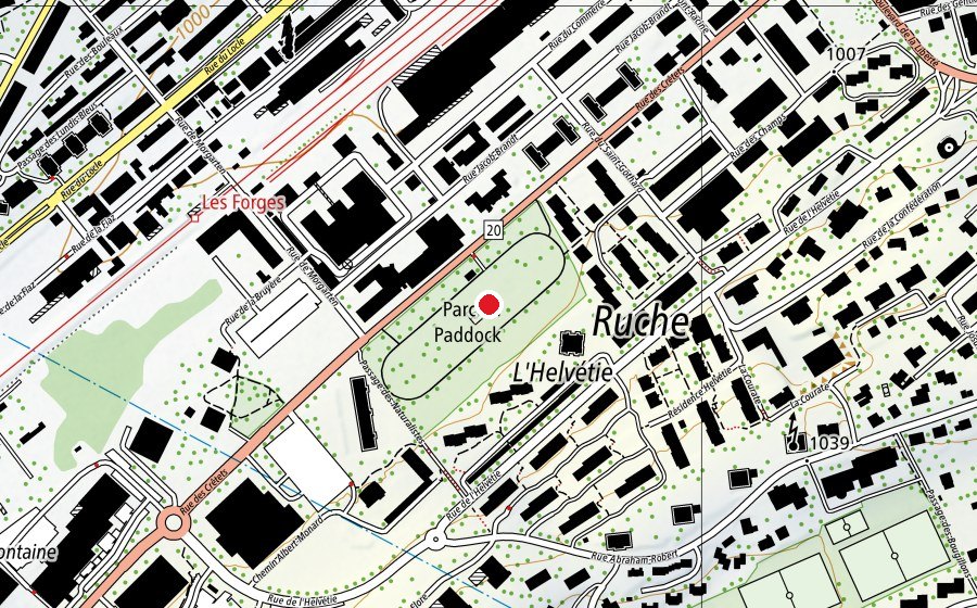 Carte indiquant l’emplacement de urbafit (Terrain de sport)