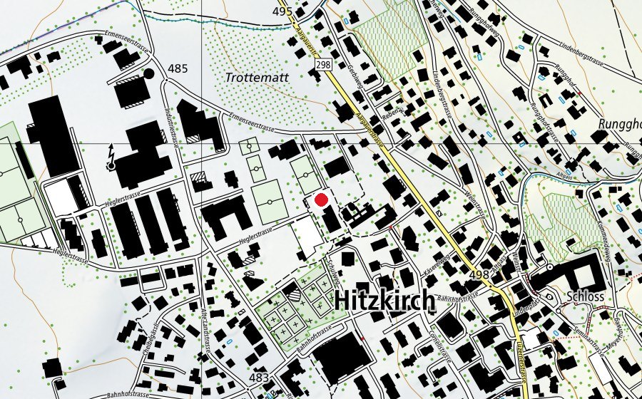 Carte indiquant l’emplacement de Verkehrsgarten (Terrain de sport)