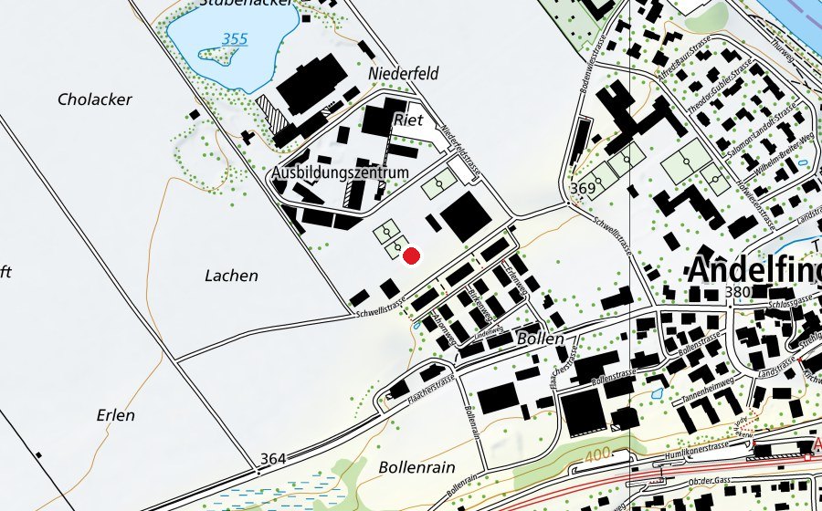 Mappa con la posizione di Weitsprunganlage (Campo sportivo)