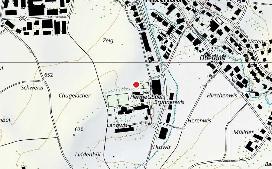 Mappa con la posizione di Weitsprunganlage (Campo sportivo)