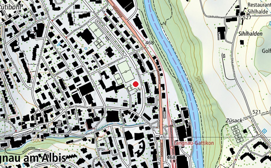 Mappa con la posizione di Weitsprunganlage (Campo sportivo)