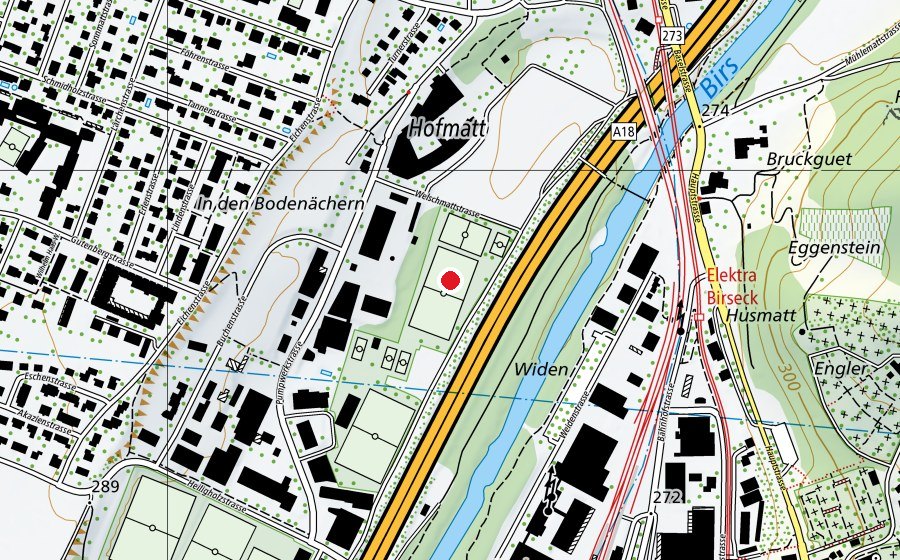 Mappa con la posizione di Welschmatt (Campo sportivo)