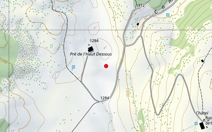 Carte indiquant l’emplacement de zone écolage deltalab (Terrain de sport)